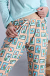 Zivame Knit Poly Pyjama Set - Moonlight Jade — thumbnail 7